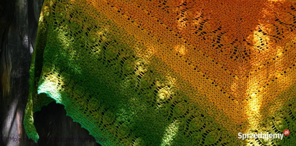 Chusta ombre w kolorze miodowozielonym Skarżysko-Kamienna sprzedam