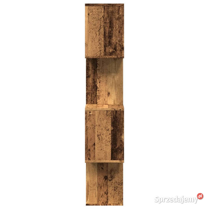 Regał przegroda 4 poziomy stare drewno 70x24x129 Regały mazowieckie Warszawa