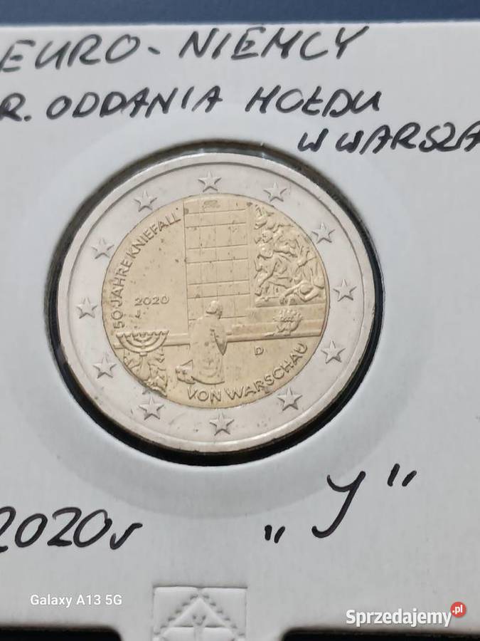 2 Euro Niemcy 50 r Pokłonu w Warszawie 2020 r Konin