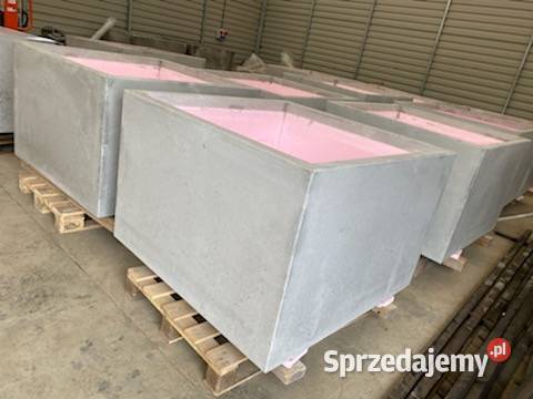 Donica betonowa duża 80x80x80h beton Architektura ogrodowa Kraków