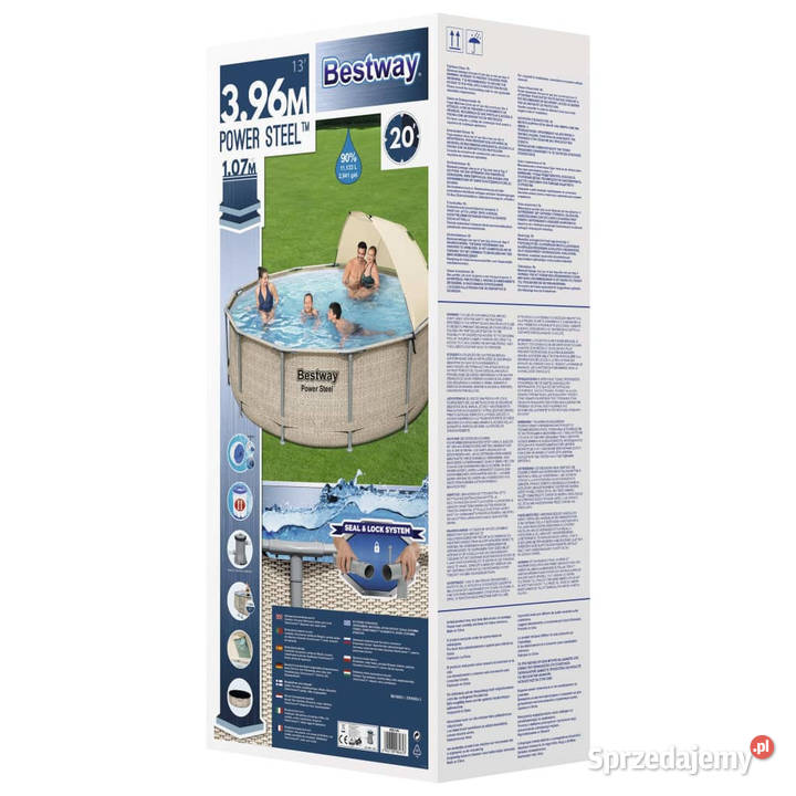 Bestway Basen Power Steel z akcesoriami i mazowieckie Warszawa