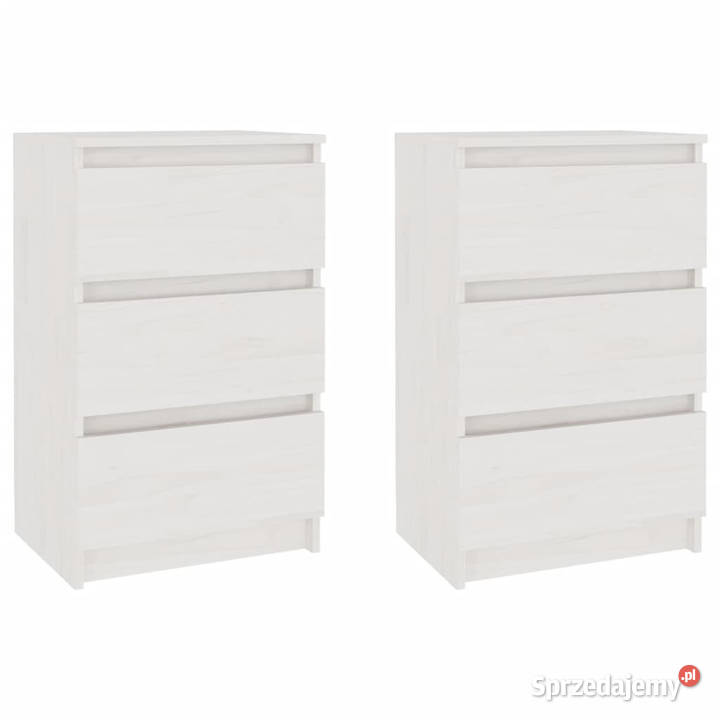 Szafki nocne białe 2 40x295x64 lite drewno Warszawa sprzedam