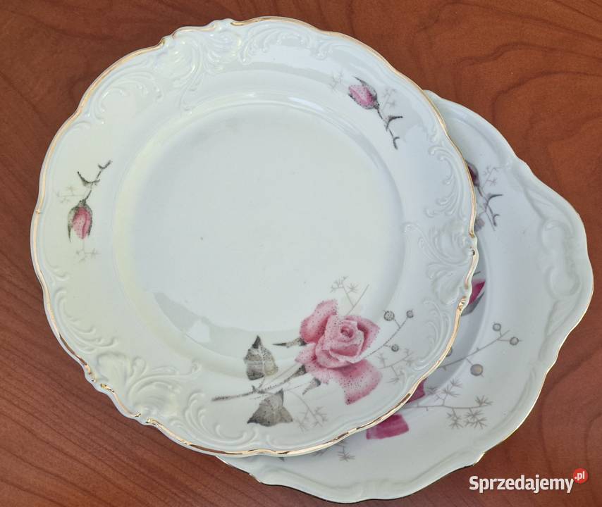 Serwis Porcelanowy Wałbrzych Złocony Brzeg i Poznań