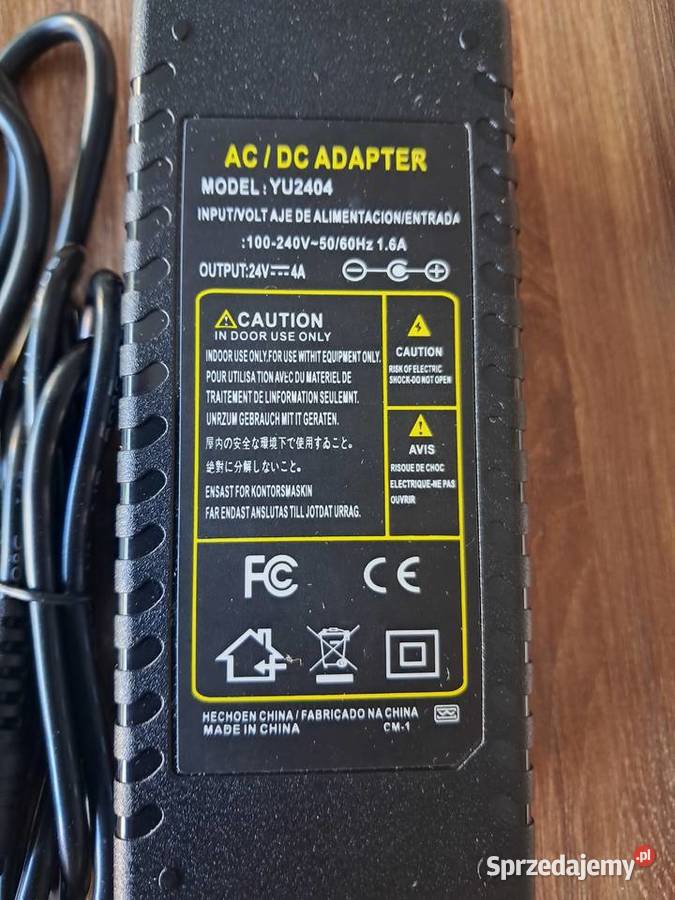 nowy zasilacz ACDC YU2404 na wyjściu 24 V 4A