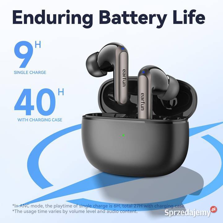 Słuchawki EarFun Air 2 NC Bluetooth 53 ANC HiRes Słuchawki i głośniki śląskie Mysłowice sprzedam