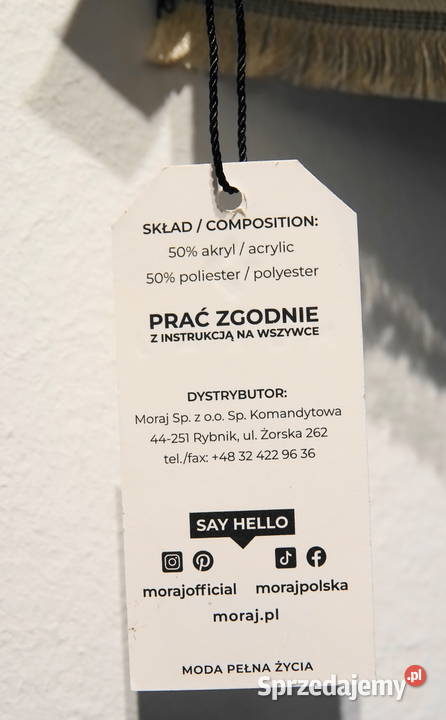 szal dwustronny wzorzysty sowy Zgorzelec