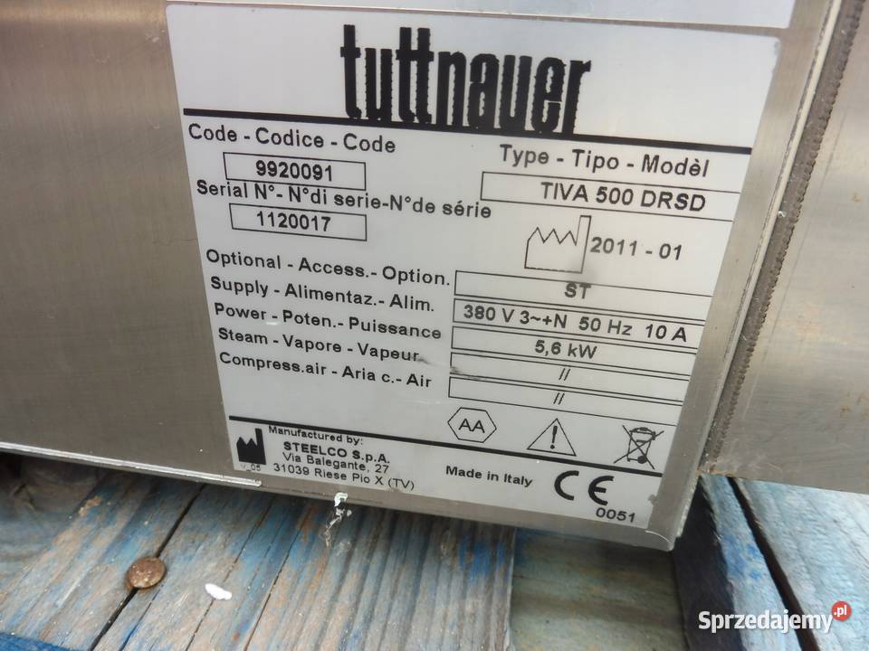 STERYLIZATOR AUTOKLAW TUTTNAUER TIVA 500 świętokrzyskie Wąchock