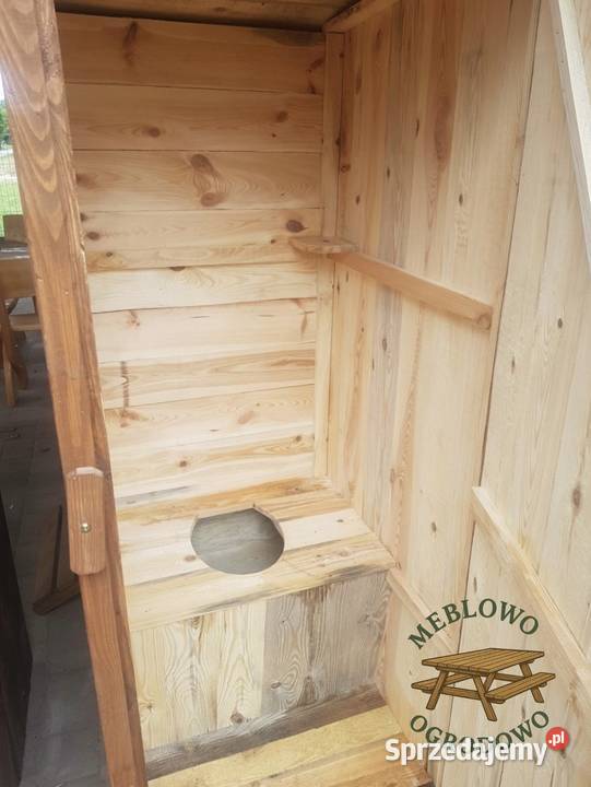 WC drewniane Kibel Swawojka solidna duża z Sosny