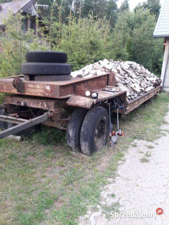 Przyczepa niskopodwoziowa starego ŚREM PTM 8000kg Lawety Starogard Gdański