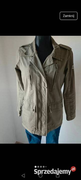 Kurtka jeansowa khaki wiatrówka jesień 2YK podkarpackie Krosno