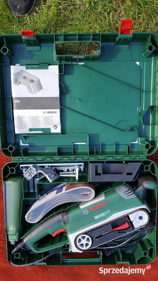 SZLIFIERKA TAŚMOWA BOSCH PBS 75 AE SET 750W Lewin Brzeski