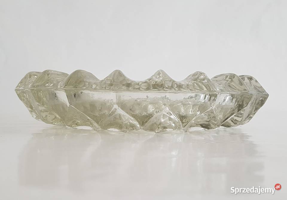 Popielniczka szklana dekoracyjna dekor szkła Pozostałe Legnica sprzedam