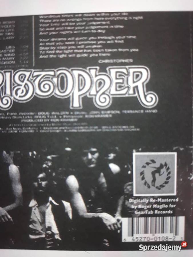 Archiwum prog rockowej psychodelii CHRISTOPHER CD Rzeszów sprzedam