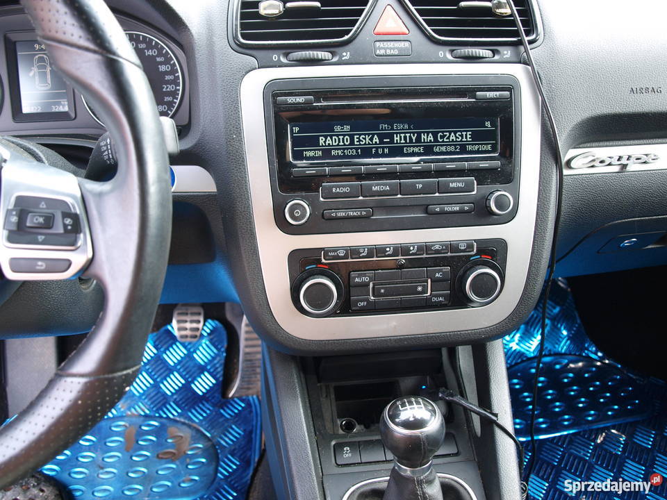 VW Scirocco 20 TDi 200 koni niebieski SPORT Kalisz