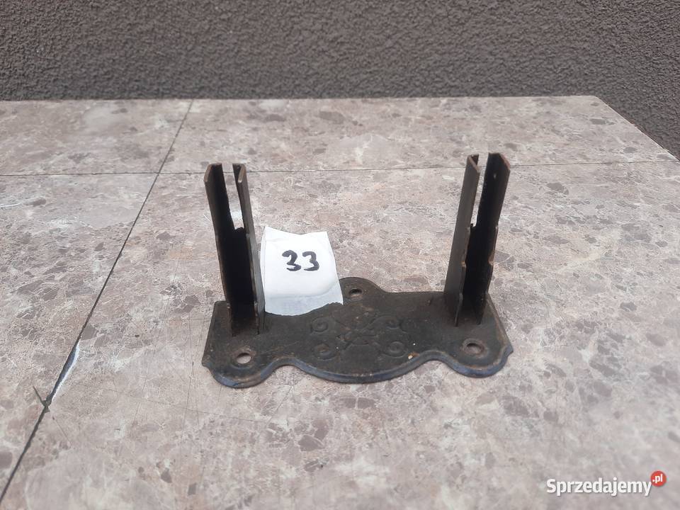 33 Sanki mocowanie mechanizmu zegara sygnatura Tczew