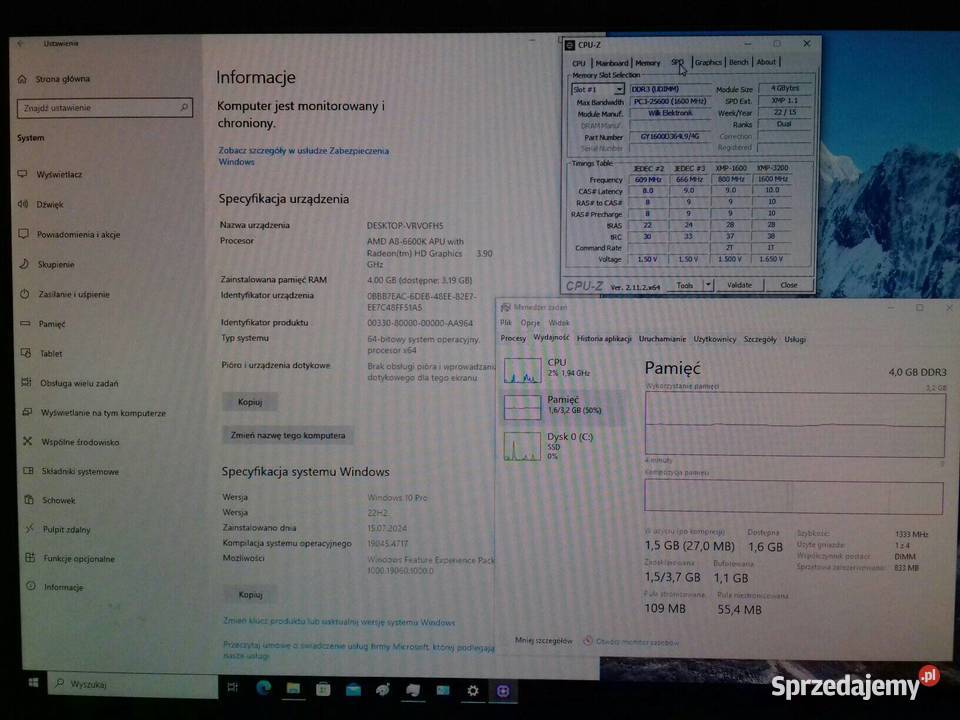 GOODRAM Play DDR3 4GB 1600Mhz PC312800 CL9 Wilk Bydgoszcz