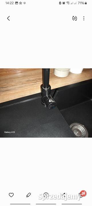 Zlewozmywak jednokomorowy granitowy czarny z łódzkie Piotrków Trybunalski sprzedam