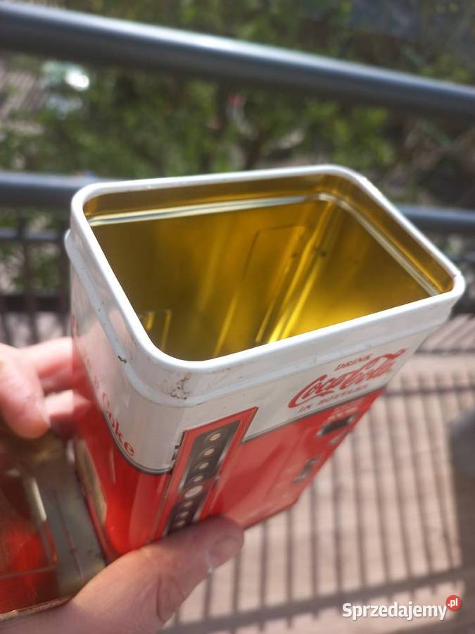 Stare pudełko metalowe automat Coca Cola Pozostałe Piastów sprzedam