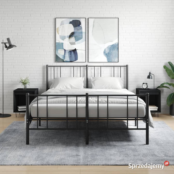 Szafki nocne 2 czarne 40x35x50 WM830719 Warszawa