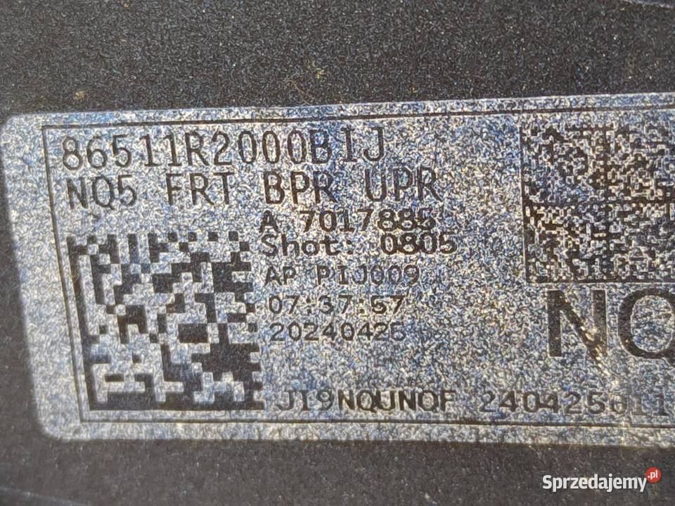 Zderzak Przedni Przód Kia Sportage V 86511R2000 Pleszew sprzedam
