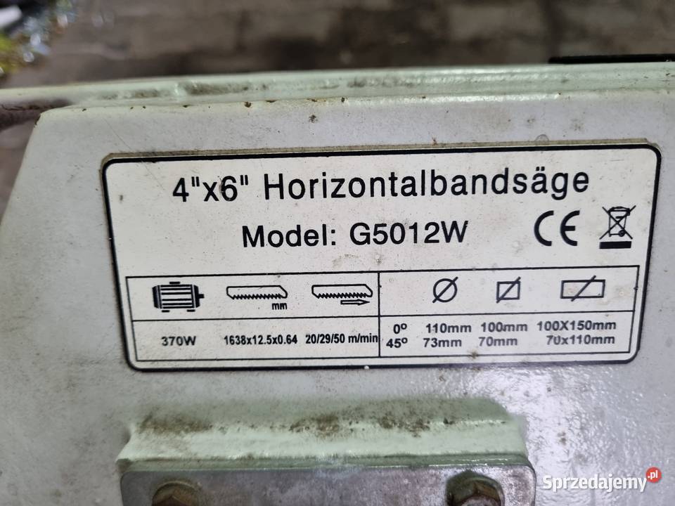 Przecinarka tasmowa do cięcia metalu Piły taśmowe wielkopolskie Oborniki