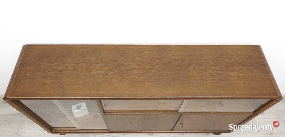 Zabytkowa komodabiblioteka w stylu art deco lata wielkopolskie Jerka