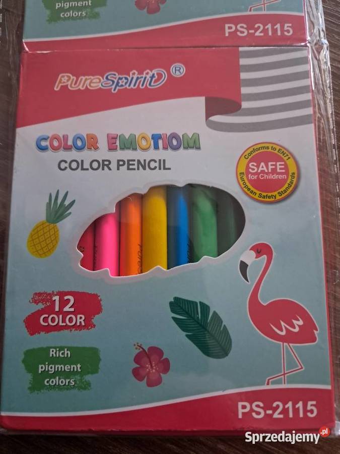 Nowy zestaw 2 opakowań kredek 12 kolorowych Mam Sandomierz