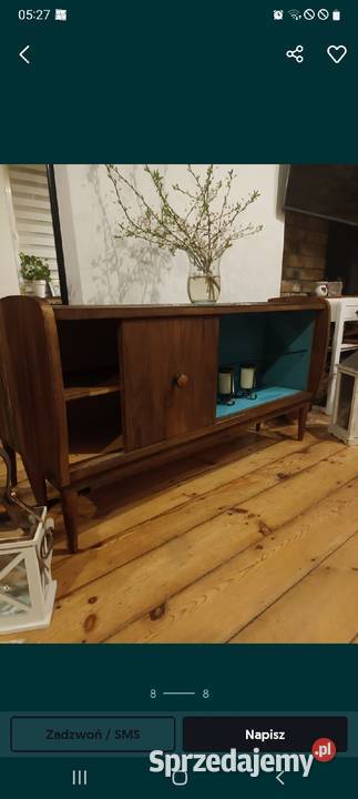 Komoda szafka retro dębowa jamnik vintage prl sprzedam