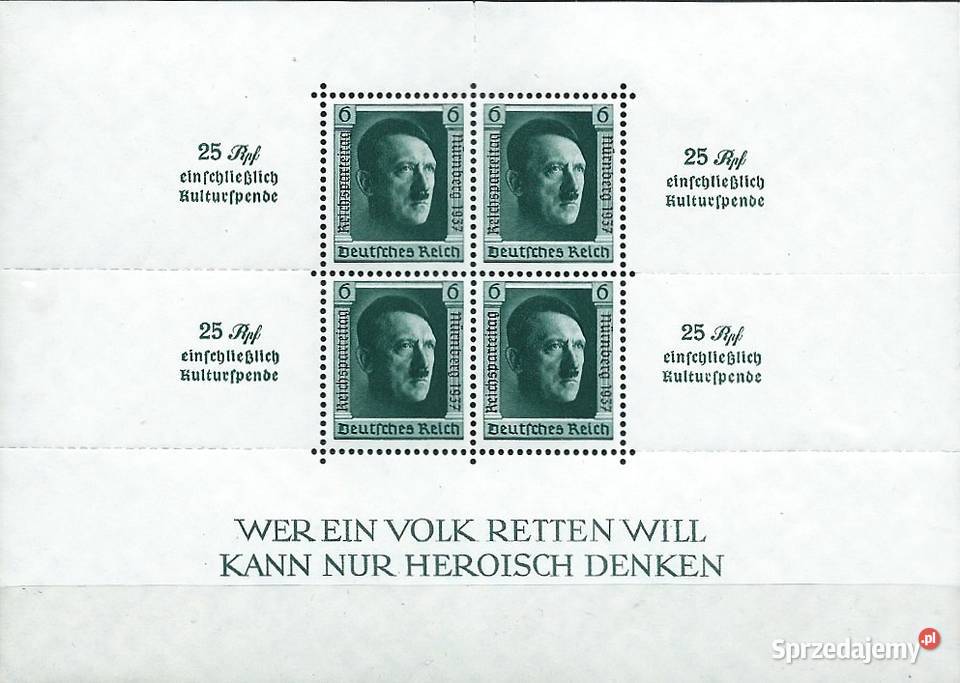 NIEMCY 1937 BLOK 11 MNH WYSYŁKA Człuchów