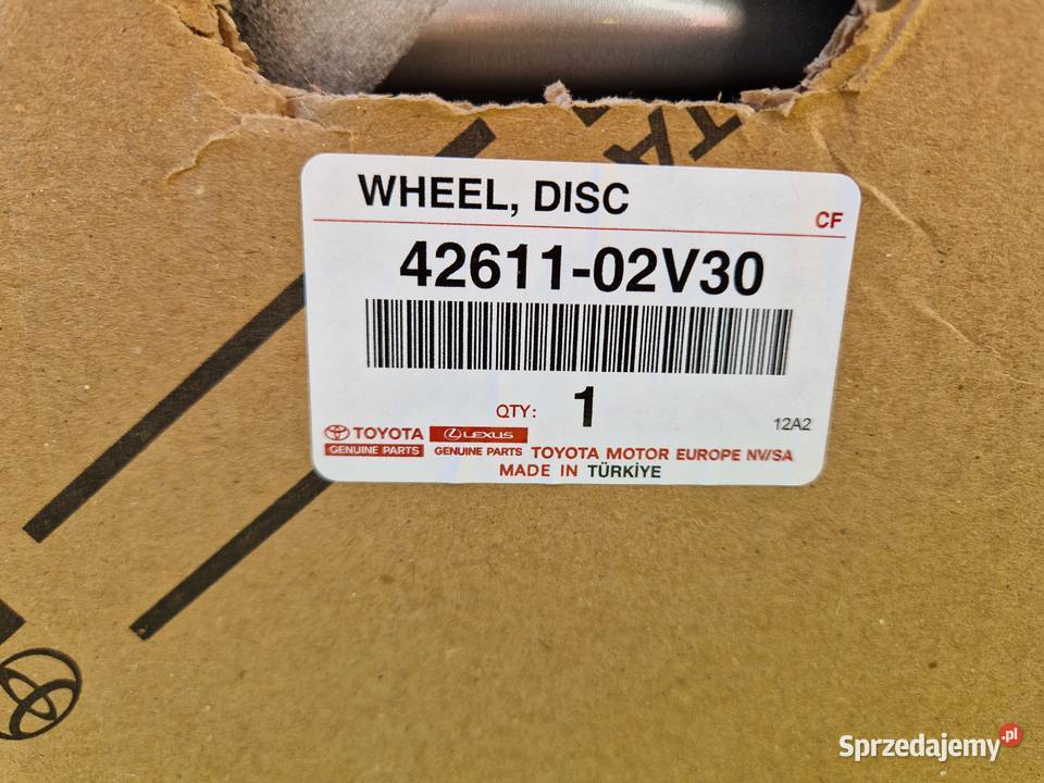 FELGA TOYOTA 16x7J 4261102V30 NOWA Średnica 16" Warszawa