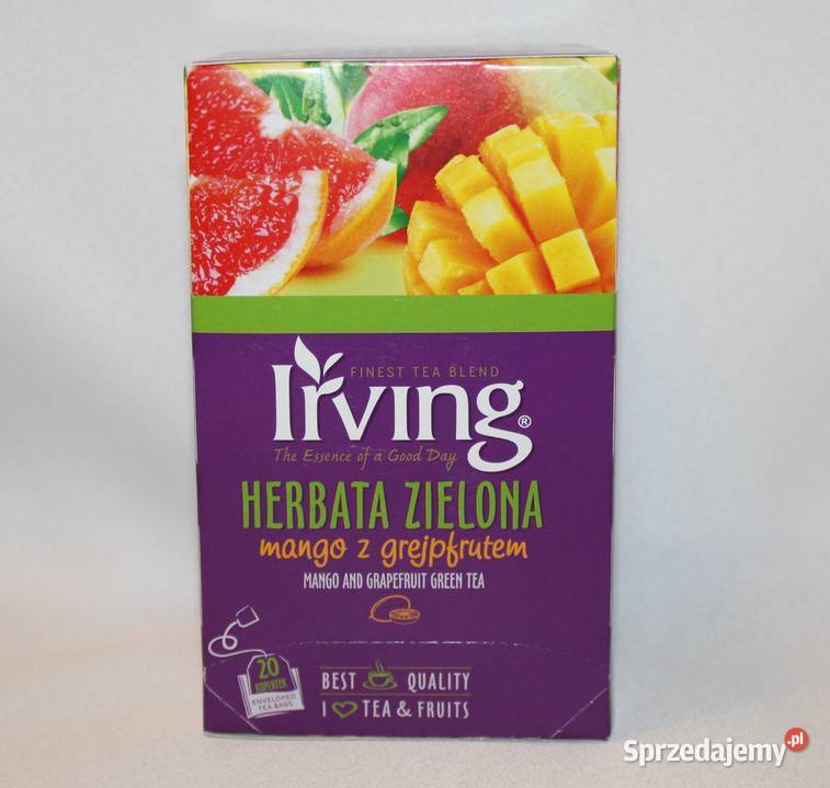 Irving herbata zielona mango i grejpfrut 20 t Stare Miasto