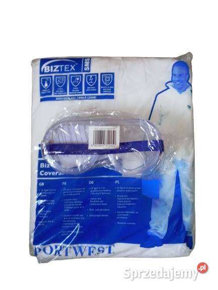 Kombinezon ochronny BIZTEX typ 56 okulary podkarpackie Rzeszów sprzedam