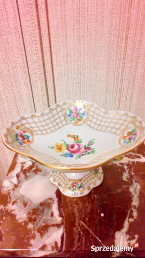 Paterka na nóżce Dresden ręcznie malowana Olsztyn sprzedam