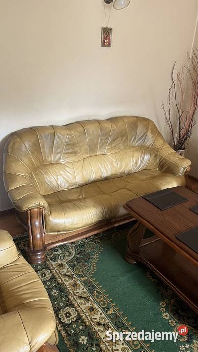 Komplet mebli skórzanych Zestaw do salonu Lublin