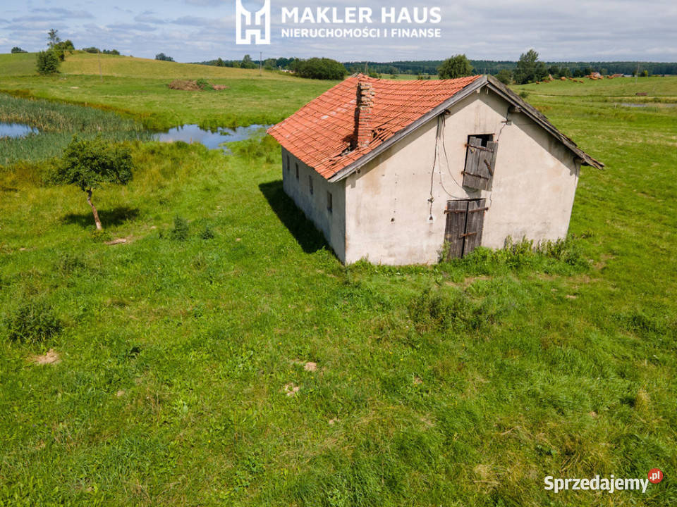 Siedlisko 4 ha ze stawem Puszcza Borecka Mazury Zawady