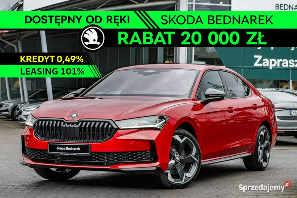 koda Superb Sportline 20 TSI 265 DSG 4x4 IV 2023 komputer pokładowy Superb Łódź