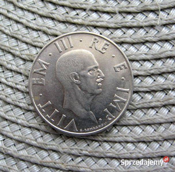 Włochy 2 Liry 1940r Nie Magnetyczna