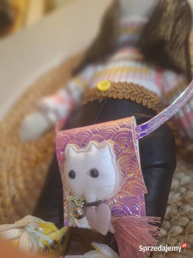 Lalka hand made Tidla Doll 30 Tkanina  podkarpackie Strzyżów