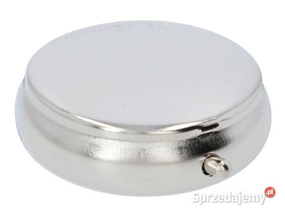 Srebrna Kieszonkowa Popielniczka Mała Mobilna Ostrowy nad Okszą