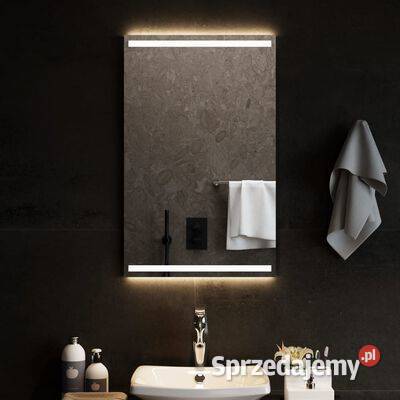 vidaXL Lustro łazienkowe z LED 50x80 Lustra