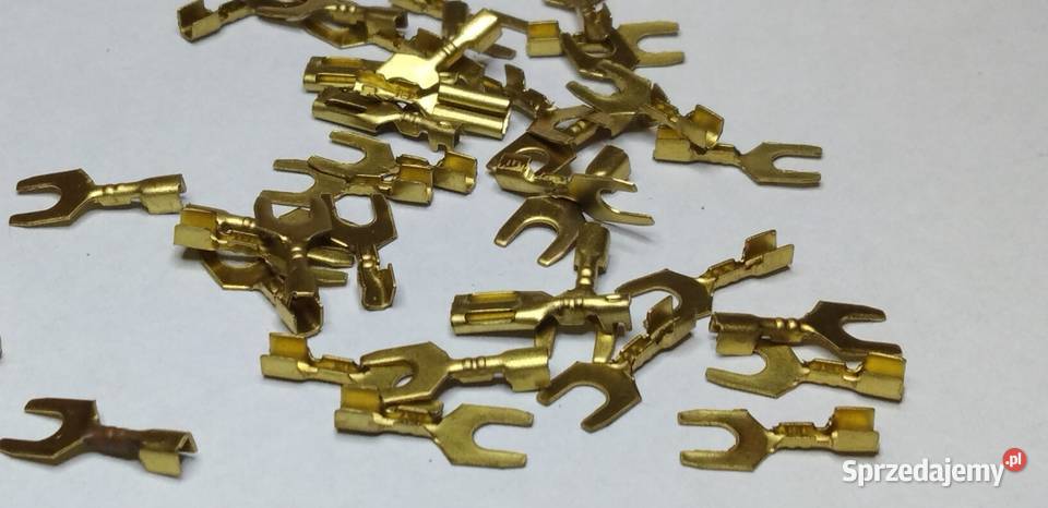 Końcówka widełki nowa do przewodu pod śrubkę 3mm Gdańsk