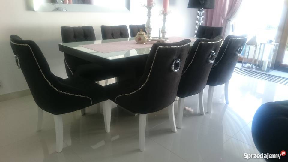 Chesterfield do salonu hampton glamour krzesło z Wrocław
