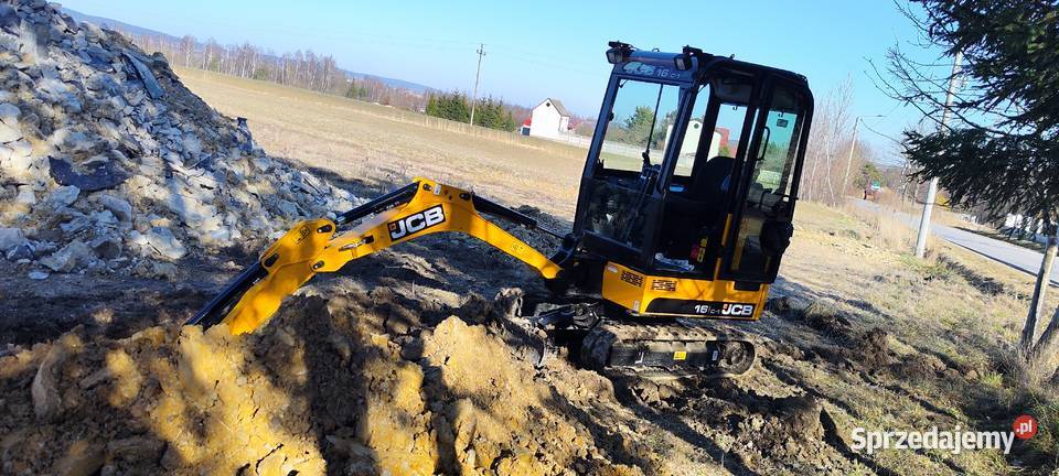 Mini koparka JCB 16 C1 sprowadzona piękna 1 wł Bieliny sprzedam