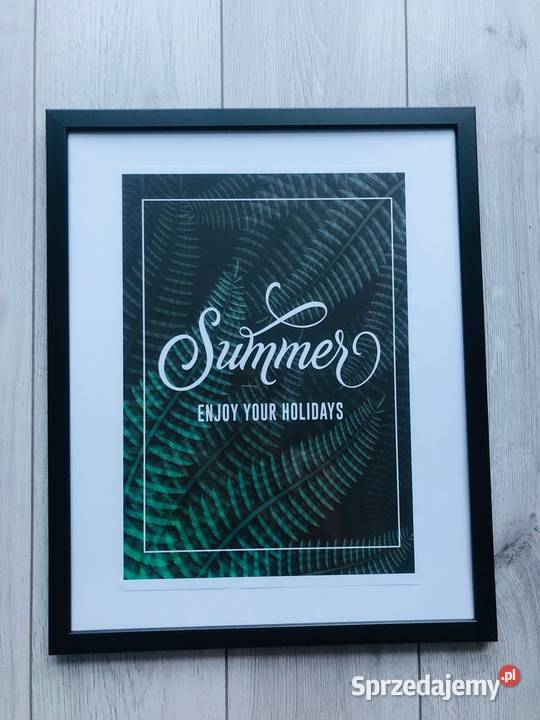 Obraz plakat liście zielony tropikalny natura 21 Łódź