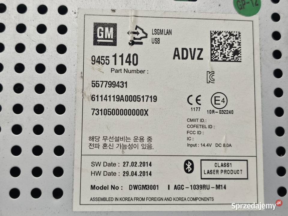 MOKKA A 14r 14 VVT radio CD 94551140 Kielce