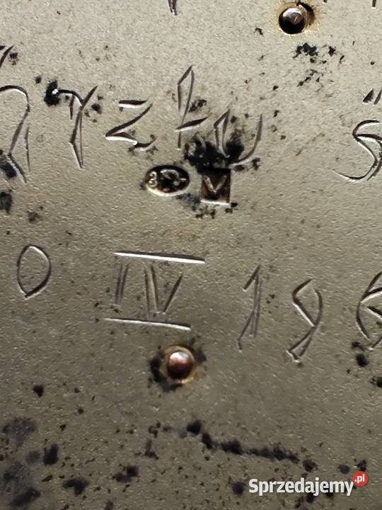 Srebrny ryngraf z dedykacją na odwrocie z 1961