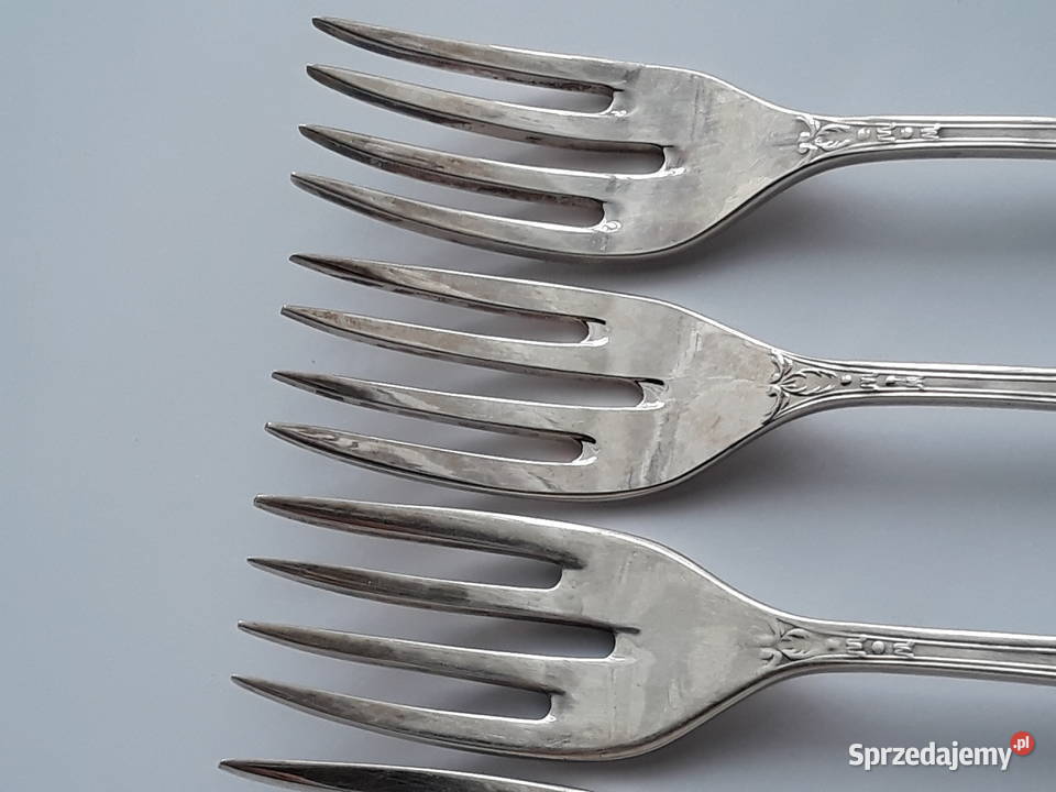 Posrebrzane widelce do ryb ROMAŃSKI Hefra śląskie Dąbrowa Górnicza sprzedam