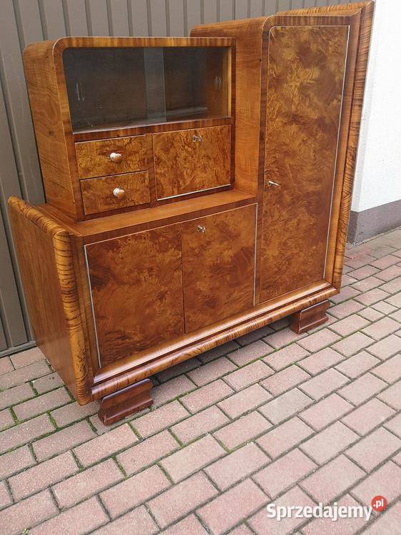 Mam na sprzedaż piękną witrynę artdeco orzech Swarzędz sprzedam