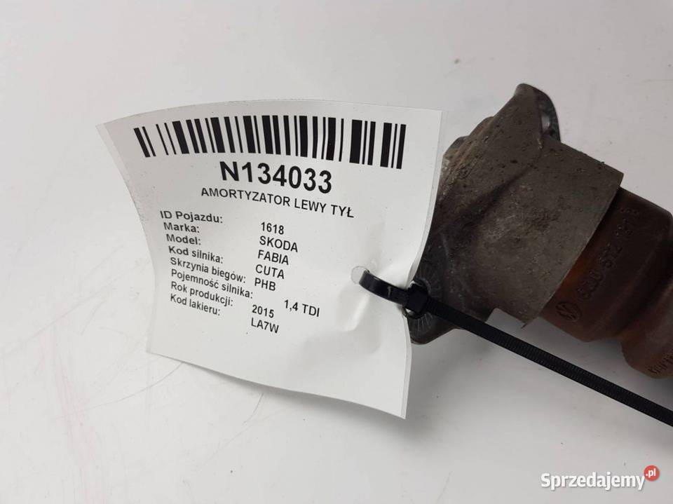 AMORTYZATOR LEWY TYŁ 6C0513025AK HB SKOD FABIA Lipno