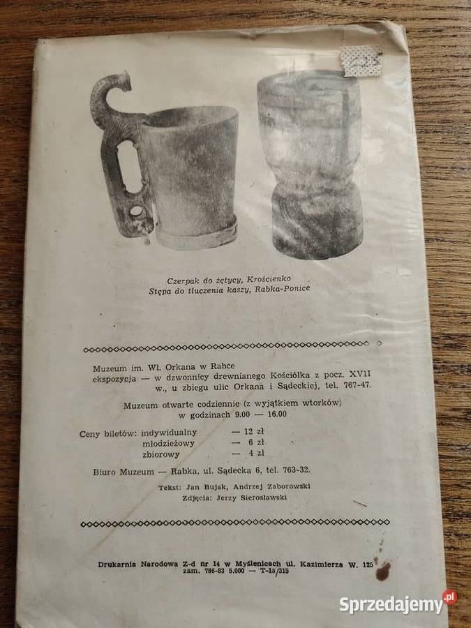 Muzeum im Władysława Orkana w Rabce Kraków sprzedam